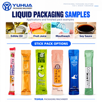 Machine d'emballage de sachets de conditionneur de tissus multi-voies YH 20 ml pour détergent, savon liquide, crème, emballage de pochettes liquides à scellage 4 côtés
