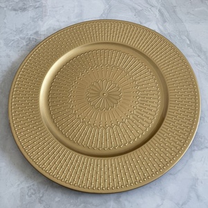 Moderno Caricabatterie in plastica da 13 pollici Base decorazione da tavolo <span class=keywords><strong>sottopiatti</strong></span> in <span class=keywords><strong>oro</strong></span> per eventi di festa di nozze - Product Image 3