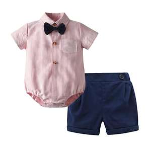 2022 été enfants vêtements garçon barboteuse Shorts Style coréen léger pyjamas enfants vêtements - Product Image 5