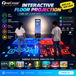 Système de jeu interactif de projection au sol AR Sport System Mobile tout-en-un SAIO Sports All In One Machine 2.0 Portable 50 jeux - Product Image 1