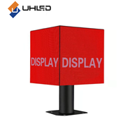 Écran LED Cube UHLED P2.5 pour l'extérieur et l'intérieur, écran publicitaire créatif à 4 et 5 faces, affichage de logo de marque