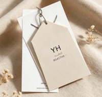 Étiquettes suspendues en carton mat de qualité supérieure, personnalisées, écologiques, avec logo sur mesure pour vêtements, chaussettes et chaussures – Vente en gros usine