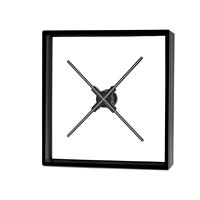 Ventilador con Pantalla Holográfica Inteligente SANNAN de 65 cm - Control Remoto/WiFi/Aplicación, Resolución 2000x768, Memoria de 32 GB para Publicidad Dinámica en 3D