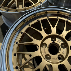 Elegant Gold Multi Spoke Two Piece Forged Aluminium Alloy Rim With Center Cap Universal Fit Passenger <b>Car</b> Wheel For Vehicle - Product Image 3