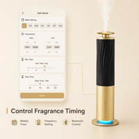Diffuseur d'arômes haut de gamme sans eau, rechargeable, en alliage d'aluminium, système de parfum intelligent avec contrôle par application, 200 m³