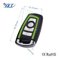 Télécommande YET017 à code d'apprentissage automatique et à code fixe, clonage face à face pour porte de garage/porte/barrière