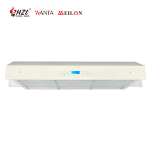 Hottes de cuisine électriques modernes à recirculation d'air, minimalistes, peintes en <span class=keywords><strong>beige</strong></span>, hottes de cuisine fines - Product Image 1