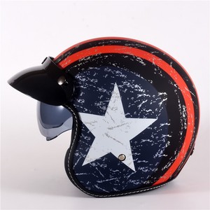 ECE 22.06 DOT ABS Single Lens Motorcycle Adult <strong>Helmet</strong> With Brim Vintage Open Face <strong>Helmet</strong> Head protection Motorbike <strong>Helmet</strong> - Product Image 3
