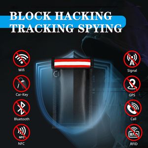 Usine personnalisée 20*10cm ignifuge <span class=keywords><strong>de</strong></span> haute qualité RFID porte-clés <span class=keywords><strong>Cage</strong></span> RF pochette <span class=keywords><strong>de</strong></span> blindage <span class=keywords><strong>téléphone</strong></span> <span class=keywords><strong>portable</strong></span> Signal bloquant le sac <span class=keywords><strong>Faraday</strong></span> - Product Image 3