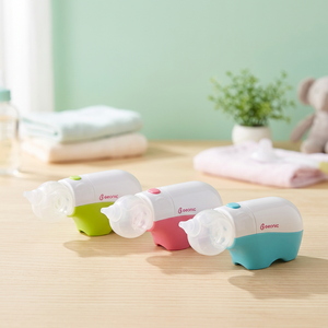 เครื่องดูดน้ำมูกซิลิโคนสำหรับเด็กทารก อุปกรณ์ทำความสะอาดทางการแพทย์สำหรับใช้ในบ้าน วัสดุ PP ปลอดภัยสำหรับเด็ก รุ่น S1 ลายเรียบ - Product Image 3