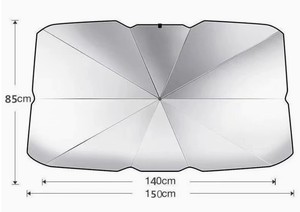 Front Windshield Sunshade Heat Insulation UV Protection Windshield Cover with Pull Cord for <b>Sunscreen</b> Sun Blocking - Product Image 2