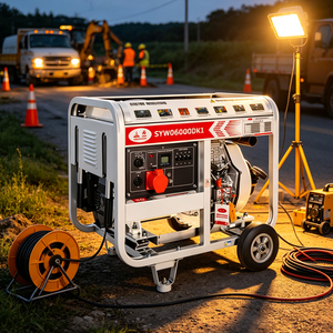 6.6kW <b>Generator</b> 50Hz Portable Set Open Frame Single Phase Three SYW06000DK SYW06000DK1 Cooling System Air-cooled Engine Ensures - Product Image 1