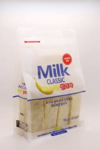 Rouleaux de riz cuit au four saveur lait, saveur jaune d'œuf, saveur fromage jaune de crabe, biscuits aux fruits, biscuits de riz et de blé - Product Image 3