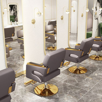 Kursi Salon Barber Logam Berkualitas Tinggi dan Tahan Lama dengan Desain Ramah Lingkungan Pompa Hidrolik Gaya Modern - Peralatan Salon Grosir