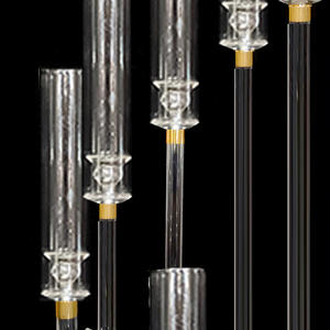 Candelabros dorados, candelabros de mesa acrílicos para boda, candelabros de <span class=keywords><strong>8</strong></span> cabezas, decoración de candelabros - Product Image 4