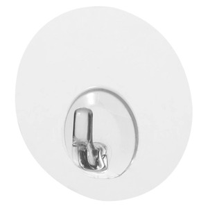 Ganchos de succión engrosados, redondos, de un solo gancho, capacidad de carga de 1-3 kg, sin clavos, juego de accesorios de plástico para baño - Product Image 3