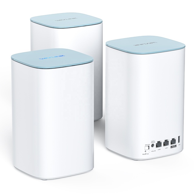 New 3 Pack Mesh Router Wavlink WN551X3 Built-in Antennas Large Coverage AX3000 Wavlink WiFi Mesh System for Home