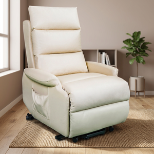 โซฟาผู้เอนกาย BAS3160ห้องนั่งเล่นเฟอร์นิเจอร์บ้านที่ทันสมัยผ้าหนังแท้การออกแบบโมดูลาร์เก้าอี้ยกมอเตอร์มาเลเซีย - Product Image 3