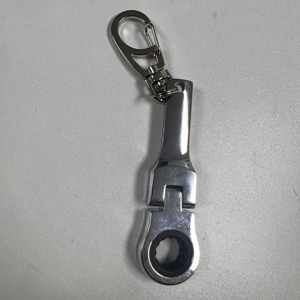 Wholesale Car Accessories 10mm Portable Racing Metal Ratchet Wrench Keychain Mini Shaped Adjustable Wrench Tools <b>Key</b> <b>Chain</b> - Product Image 4