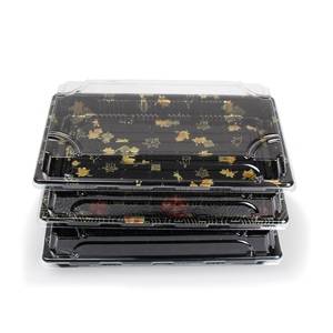Fournisseur <span class=keywords><strong>de</strong></span> boîtes à sushi en plastique jetables, <span class=keywords><strong>livraison</strong></span> <span class=keywords><strong>de</strong></span> conteneurs alimentaires Sakura Golden Maple Leaf - Product Image 2