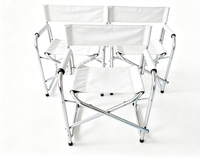 Chaise de Réalisateur Pliante en Aluminium avec Impression de Logo, Chaise Portable en Aluminium, Chaise de Réalisateur