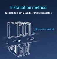 Passerelle industrielle IoT Edge 4G LTE CAT1 avec interface RS485, Modbus/JSON, calcul en périphérie, MQTT, large plage de tension DC 9-36V, ARM Cortex-M7