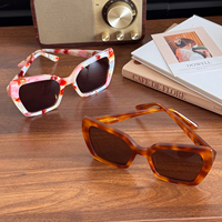 DOWELL Support Personnalisez le nouvel acétate créatif dans un style polyvalent pour des lunettes de soleil à la mode et élégantes