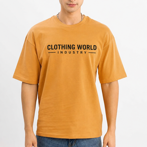 T-shirt personnalisé surdimensionné à épaules tombantes pour l'automne, 100% coton, unisexe, style streetwear, écologique, premium, OEM ODM - Product Image 1