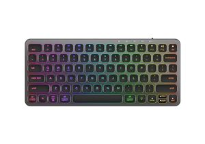 87 Phím 7 RGB Hợp Kim Nhôm Scisso Feett Bàn Phím Siêu Mỏng Cho Mac, Kích Thước Nhỏ, <span class=keywords><strong>Bluetooth</strong></span> Và Có Dây Dual-Chế Độ Bàn Phím - Product Image 2