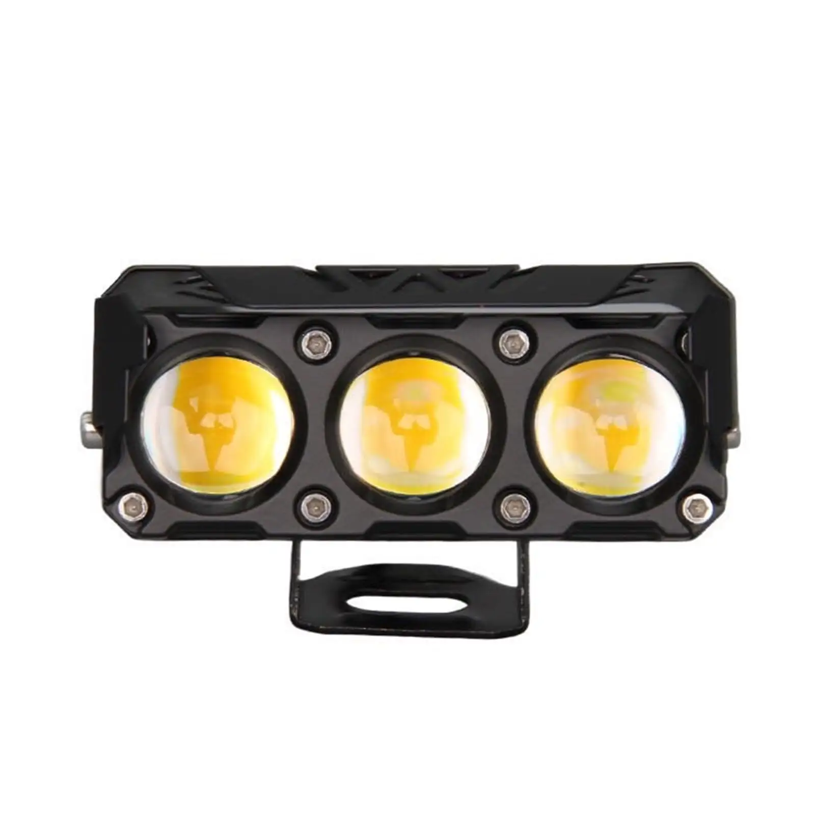 Motorfiets Led Spotlight Hoge Dimlicht Waterdichte Koplamp Met 3-draads Schakelaar Voor Motorfiets Bromfiets