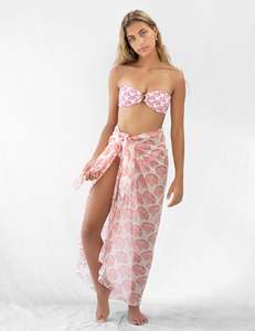 Sarong Custom Design digitale stampa trasparente cotone Cover-Up Sarong Wrap per spiaggia - Product Image 5