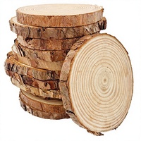Tranches de bois naturel non finies, 12 pièces, 3,5-4 pouces, écologiques, couleur personnalisable, kit artisanal rustique, décorations de Noël DIY, mariage