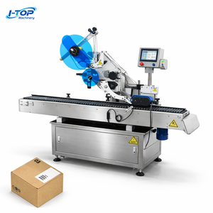 Machine d'étiquetage automatique à plat de haute précision pour sacs, pochettes, cartons, boîtes cosmétiques et boîtes d'expédition – Étiquetage supérieur - Product Image 1