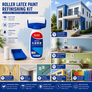 Wall Renovation Roller Paint Household Latex Paint Set Stain Covering and Repairing Paint and Move in Immediately - Product Image 6