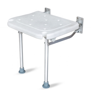 Chaise <span class=keywords><strong>de</strong></span> <span class=keywords><strong>douche</strong></span> rabattable et antidérapante <span class=keywords><strong>pour</strong></span> personnes âgées, <span class=keywords><strong>tabouret</strong></span> <span class=keywords><strong>de</strong></span> <span class=keywords><strong>douche</strong></span> mural en alliage d'aluminium <span class=keywords><strong>de</strong></span> sécurité sans barrière - Product Image 5