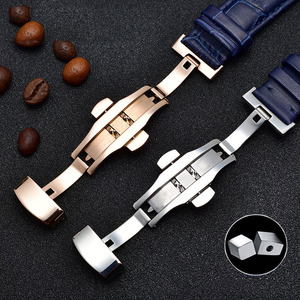 <span class=keywords><strong>Bracelet</strong></span> de <span class=keywords><strong>montre</strong></span> de luxe en <span class=keywords><strong>cuir</strong></span> véritable en acier inoxydable boucle papillon accessoires <span class=keywords><strong>bracelet</strong></span> de <span class=keywords><strong>montre</strong></span> en <span class=keywords><strong>cuir</strong></span> de remplacement 20/22mm - Product Image 5