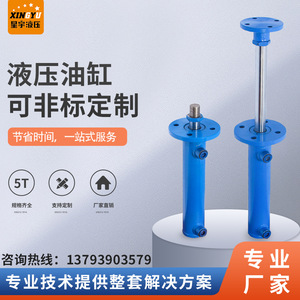 Cylindres hydrauliques à double effet à bride de 5 tonnes sur mesure du fabricant Xingyu Hydraulics, diamètre 63HSG - Product Image 3