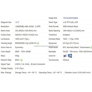 TX31D200VM0BAA 3.1 inch Ultra <b>Mini</b> LCD for Small Portable Device Original In Stock - Product Image 2