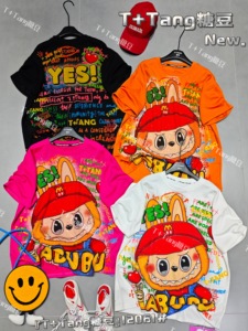 Nuevas Camisetas de Moda Oversize con Dibujos Animados para <span class=keywords><strong>Mujer</strong></span> Venta <span class=keywords><strong>al</strong></span> <span class=keywords><strong>por</strong></span> <span class=keywords><strong>Mayor</strong></span> de Camisetas Oversize para <span class=keywords><strong>Mujer</strong></span> con Pedrería y Dibujos Animados - Product Image 4