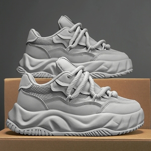 Venta Directa de Fábrica, Zapatos Deportivos Retro Gruesos, Transpirables, que Aumentan la Altura, Modernos y Casuales para Hombre, Otoño - Product Image 2