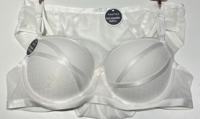 Set Bra dan Panty Seamless Putih Wanita, Set Lingerie Lace Mesh Seksi, Ringan, Bernapas, untuk Kegunaan Sehari-hari