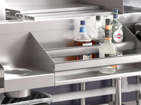 RVS cocktailwerktafel barbenodigdheden restaurantkeukenapparatuur restaurant hotel service apparatuur