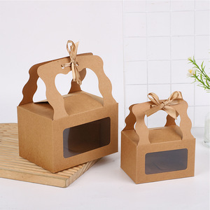 便宜的定制情人节纸板包装盒套装带蝴蝶结礼品盒带透明窗口 - Product Image 5