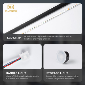 'Cardi' K4 Plus 14 trong 1 bộ đèn xung quanh nội thất xe hơi với ứng dụng tự phát triển và đèn Dải cửa cố định để sử dụng phổ quát - Product Image 4