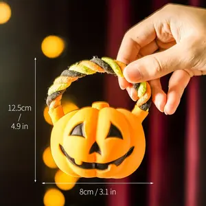 Sıcak satış cadılar bayramı <span class=keywords><strong>Pet</strong></span> oyuncak sürdürülebilir lateks gıcırtılı kabak yarasa şekilli köpek oyuncak Featuring için sahip halat malzeme - Product Image 2