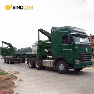 Tri-Axles Side Lifter Crane Semi-reboque Caminhão 37 Ton 20ft 40ft Container Side Loader <span class=keywords><strong>Swing</strong></span> <span class=keywords><strong>Lift</strong></span> Trailer para venda - Product Image 5