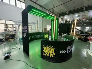 Cabina de Fotos <span class=keywords><strong>360</strong></span> con Luces LED, Cabina de <span class=keywords><strong>Video</strong></span> para Bodas, Eventos, <span class=keywords><strong>Alquiler</strong></span> para Fiestas, con Logotipo Personalizado - Product Image 2