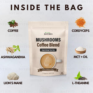BSTBIO OEM Instant Arabica fungo <span class=keywords><strong>caffè</strong></span> in polvere MCT olio L-teanina con <span class=keywords><strong>caffè</strong></span> ai funghi - Product Image 3