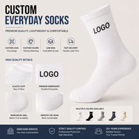 Chaussettes de sport classiques en coton personnalisées pour unisexe, chaussettes de sport blanches personnalisées avec logo pour hommes, vente en gros OEM ODM