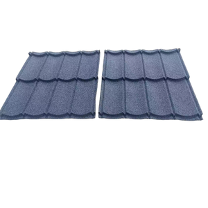 Tuiles de toiture <span class=keywords><strong>en</strong></span> métal <span class=keywords><strong>zinc</strong></span> revêtues de pierre foncée de haute qualité pour immeuble de bureaux, tuiles de crête traditionnelles durables - Product Image 6